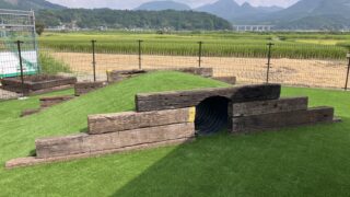 ワンちゃんが楽しく走れるドッグランを作ってきました🐶🥰